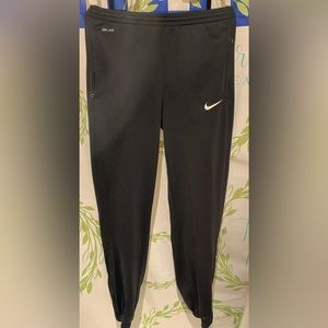 Black Nike track pants